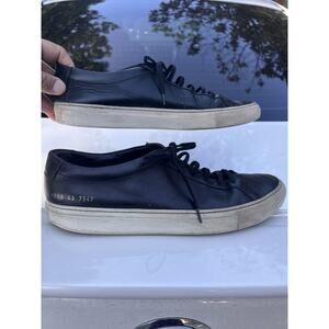 Common Projects Achilles Low Black 1658 Size EU 43 US 10 Mens Shoes Sneakers